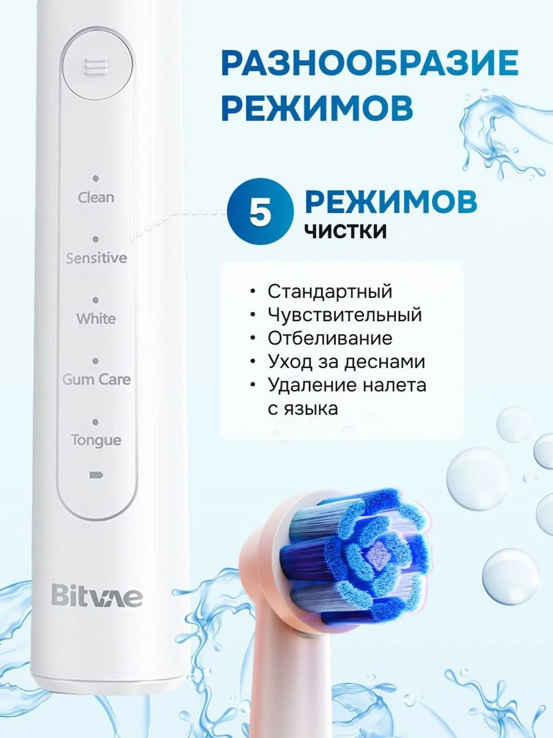 Черный электрическая зубная щетка Bitvae R2 Rotary E- Toothbrush (R2) ,GLOBAL