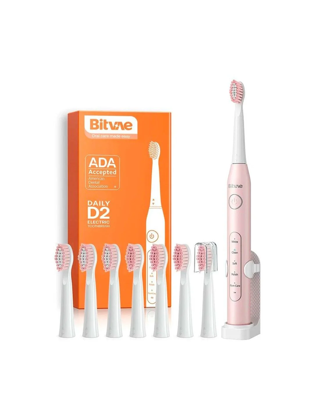 Розовый электрическая зубная щетка Bitvae R2 Rotary E- Toothbrush (R2) ,GLOBAL