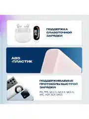 Розовый внешний аккумулятор Power Bank Cuktech 10000 мАч 30Вт 3A QC 3.0 PD3.0 1xUSB-A+1xType-C