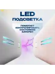 Розовый внешний аккумулятор Power Bank Cuktech 10000 мАч 30Вт 3A QC 3.0 PD3.0 1xUSB-A+1xType-C