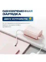 Розовый внешний аккумулятор Power Bank Cuktech 10000 мАч 30Вт 3A QC 3.0 PD3.0 1xUSB-A+1xType-C