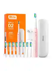 Белый электрическая зубная щетка массажная для полости рта Bitvae D2 Toothbrush + Case+8 Heads