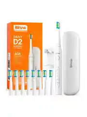 Белый электрическая зубная щетка массажная для полости рта Bitvae D2 Toothbrush + Case+8 Heads