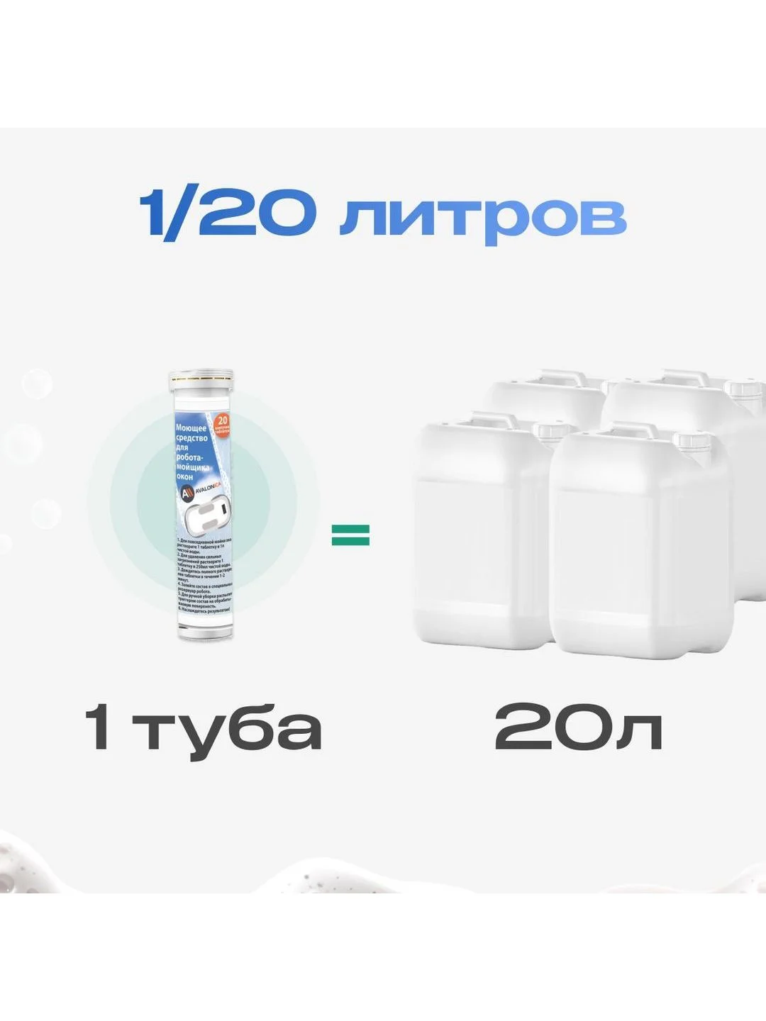 Моющее средство для робота мойщика окон, Avalonica (AVA PAV01)