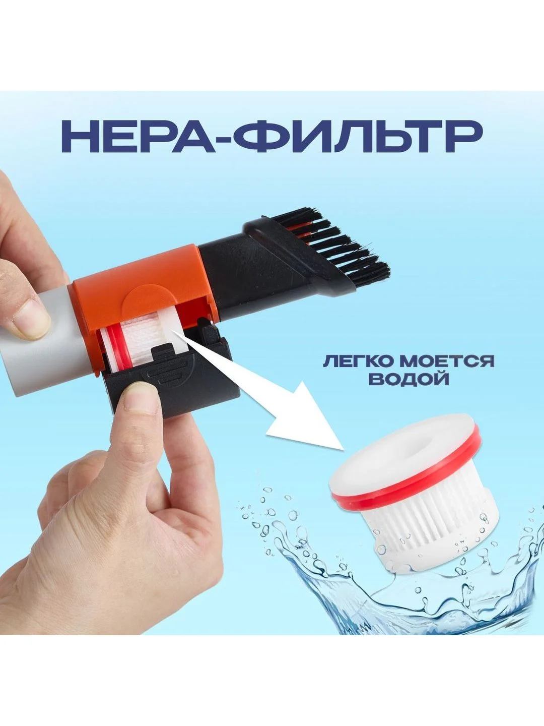 Белый воздуходувка аккумуляторная для автомобиля / компьютера Avalonica AVA