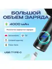 Серый воздуходувка аккумуляторная для автомобиля / компьютера Avalonica AVA