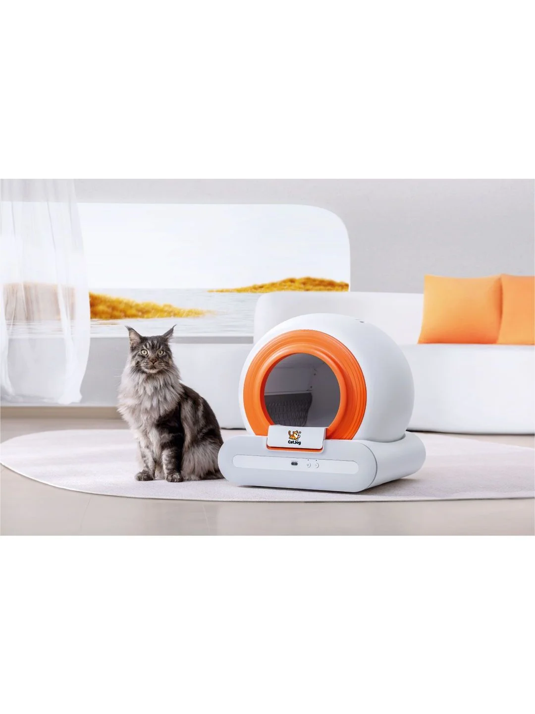 Автоматический умный лоток туалет для кошек Cat Joy AVA-CJCL-01 барабан 65 л