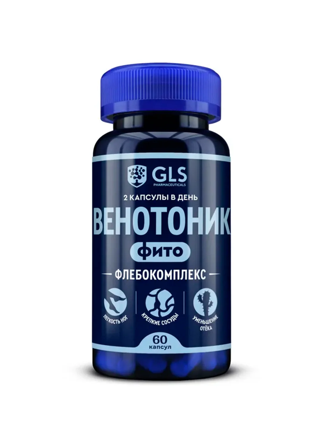 БАД к пище GLS "Флебокомплекс", 400 мг, 60 капсул