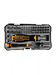 Отверткa реверсивная с набором бит и головок INGCO INDUSTRIAL HKSDB0558, 55 предметов