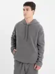 Серый мужской спортивный костюм, флис