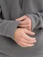 Серый мужской спортивный костюм, флис