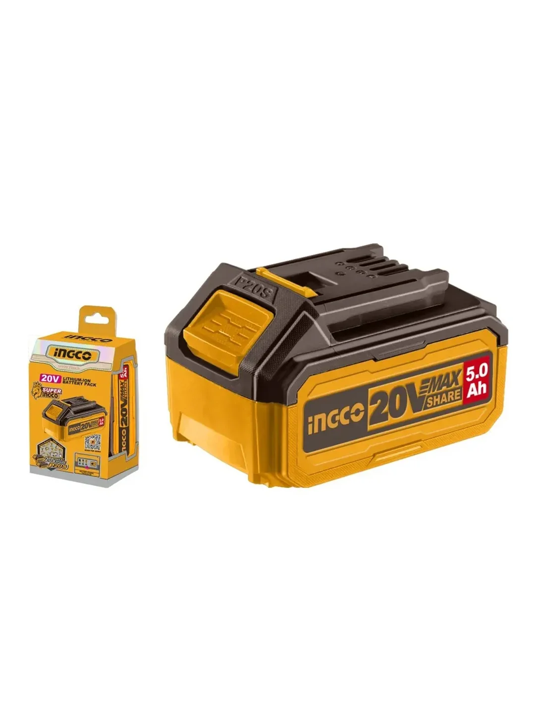 Аккумуляторная батарея INGCO Industrial FBLI20031, Li-Ion, 20 В, 5 А*ч