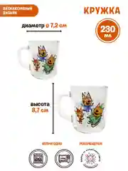 Набор посуды "Три Кота. Зимние Каникулы",  Веселые снеговики