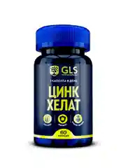 БАД к пище GLS "Цинк хелат", 350 мг, 60 капсул