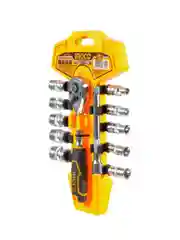 Набор торцевых головок с трещоткой INGCO Industrial  HKTS14122, 1/4", 5-14мм, 12 предметов