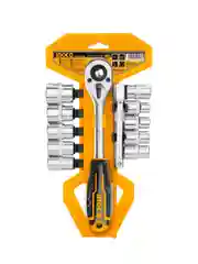 Набор торцевых головок с трещоткой INGCO Industrial HKTS12122, 1/2", 10-24 мм, 12 штук