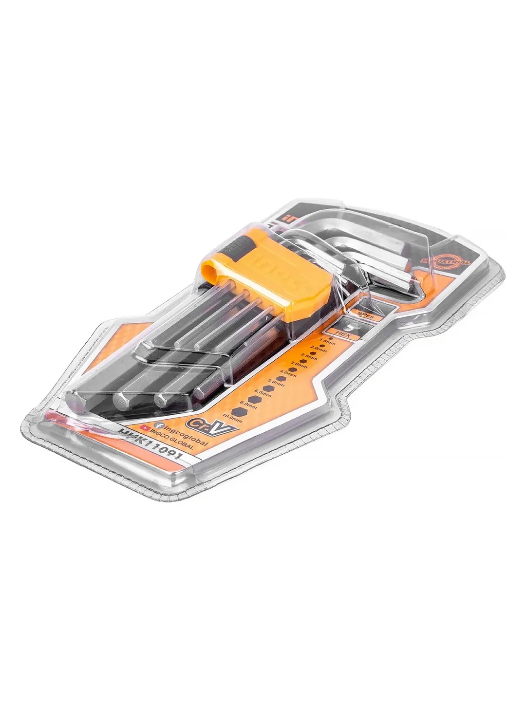 Набор ключей шестигранных Ingco HHK11091, 9 штук