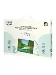 Алмазная мозаика ТРИ СОВЫ "Летний пейзаж", 30х40 см, холст на деревянном подрамнике