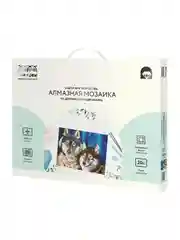 Алмазная мозаика ТРИ СОВЫ "Волки", 40х50 см, холст на деревянном подрамнике