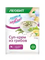 Крем-суп из грибов Леовит Худеем за неделю, 20 пакетов по 20 г