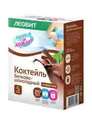 Коктейль белково-шоколадный Леовит Худеем за неделю, 12 пакетов по 40 г