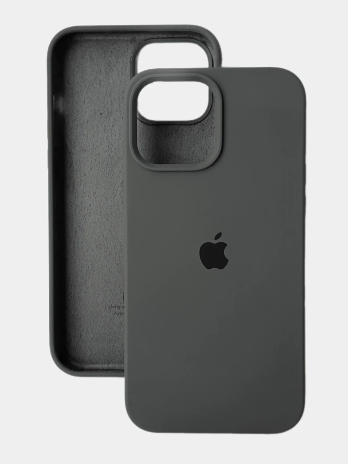 Угольный чехол силиконовый для iPhone (Айфон) 11, 12, 13, 14, 15, XR, XS, X, XR, Mini, Plus, Pro Max