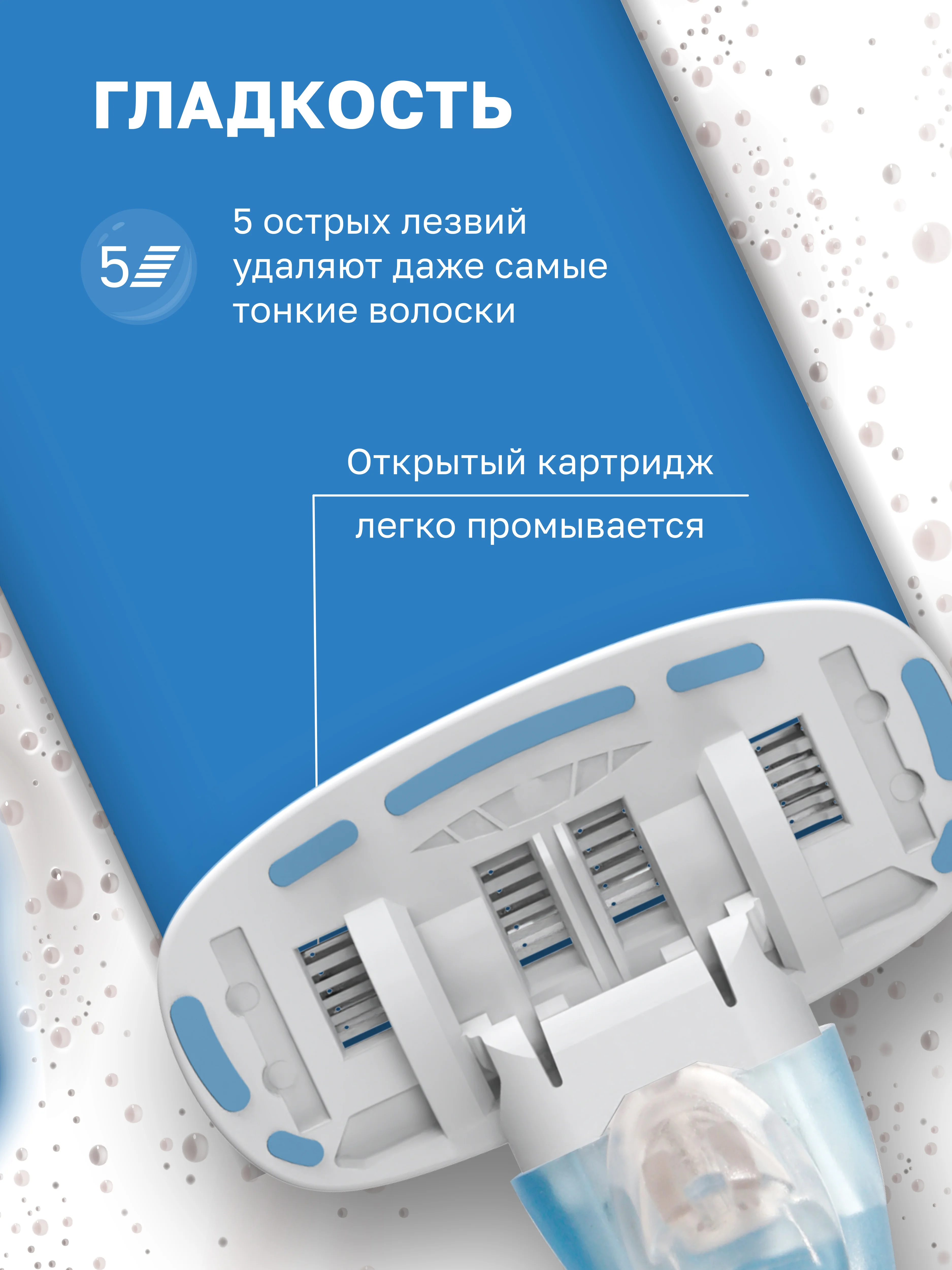 Бритва женская станок для бритья, 5 лезвий
