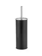 Гарнитур для туалета Kroffos Pure Black матово-чёрного цвета с чёрным ершиком