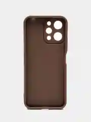 Коричневый чехол для Xiaomi Redmi 12 (Сяоми Редми 12), противоударный, с бортиками