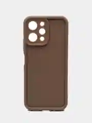 Коричневый чехол для Xiaomi Redmi 12 (Сяоми Редми 12), противоударный, с бортиками