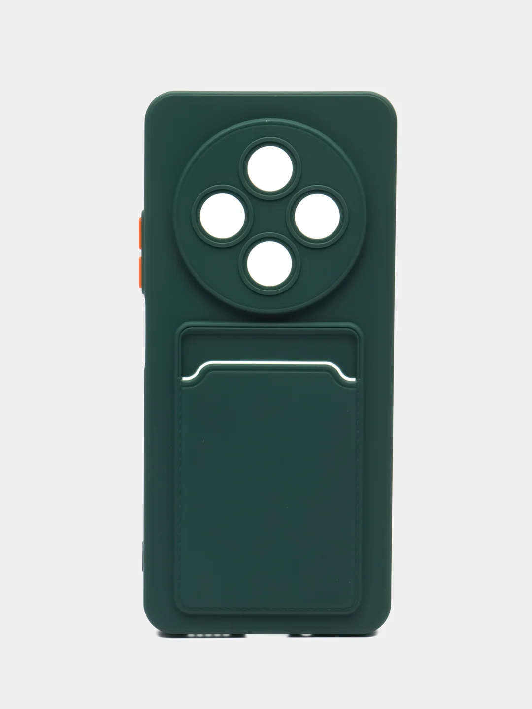 Тёмно-зелёный чехол для Xiaomi Redmi 14C 4G/ Poco C75 4G (Сяоми Редми 14С/Поко С75), с карманом для карт