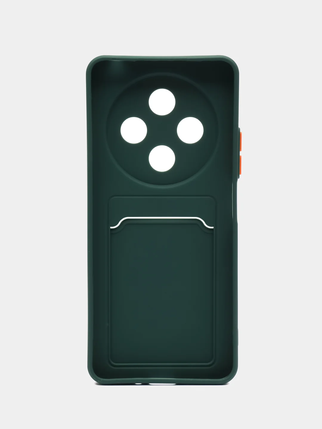 Тёмно-зелёный чехол для Xiaomi Redmi 14C 4G/ Poco C75 4G (Сяоми Редми 14С/Поко С75), с карманом для карт