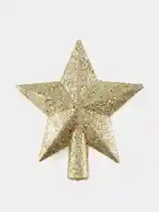 Звезда на елку, наконечник, 12 х 11 см, золото