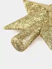 Звезда на елку, наконечник, 12 х 11 см, золото