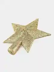 Звезда на елку, наконечник, 12 х 11 см, золото
