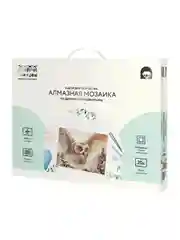 Алмазная мозаика ТРИ СОВЫ "Полярная сова", 40х50 см, холст на деревянном подрамнике