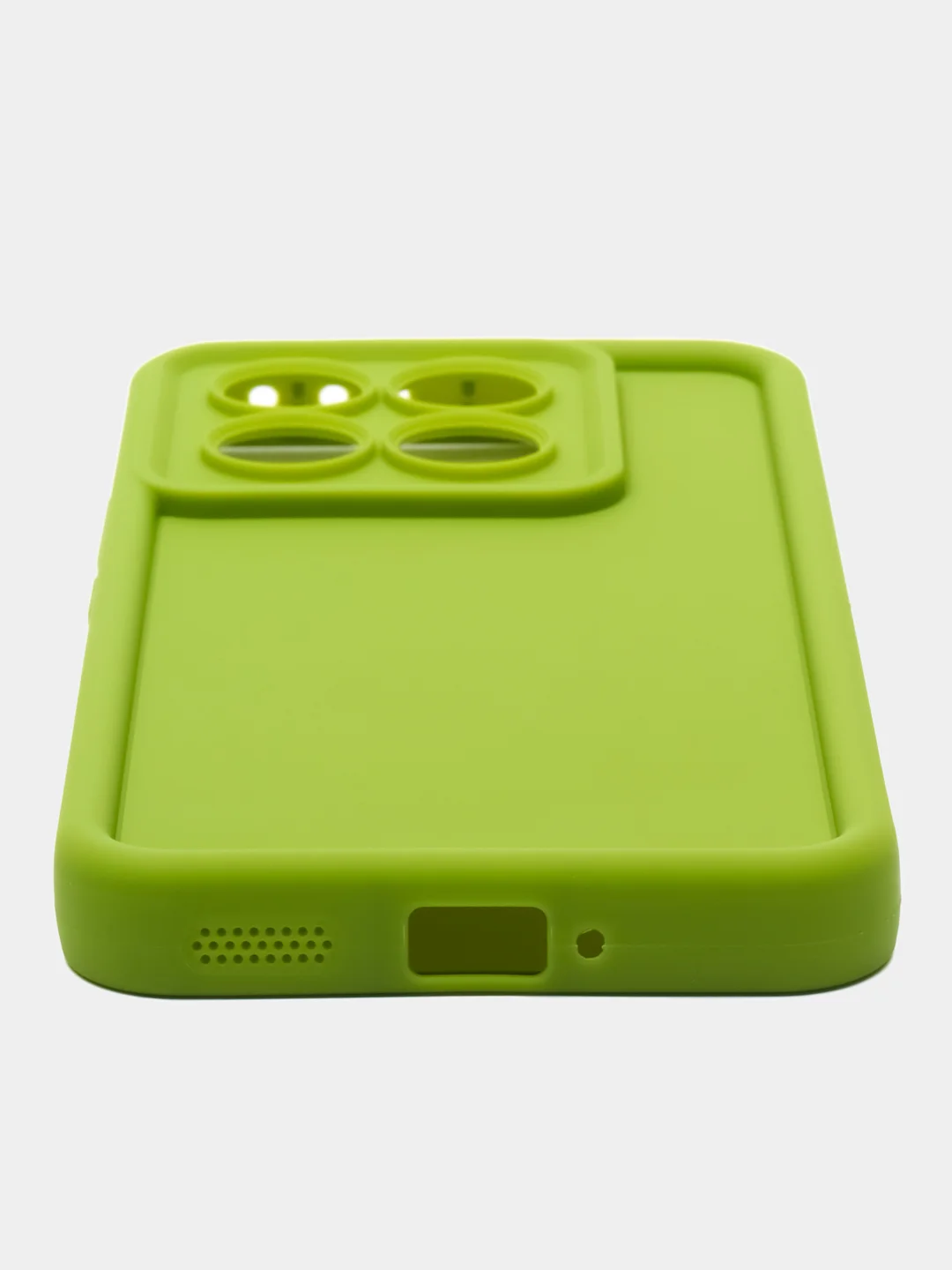 Зеленый чехол для Xiaomi 14T (Сяоми 14Т), противоударный, с бортиками