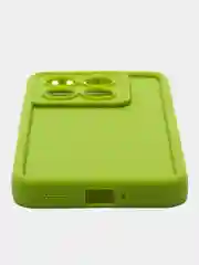 Зеленый чехол для Xiaomi 14T (Сяоми 14Т), противоударный, с бортиками