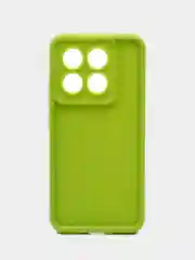 Зеленый чехол для Xiaomi 14T (Сяоми 14Т), противоударный, с бортиками