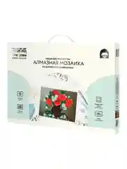 Алмазная мозаика ТРИ СОВЫ "Букет маков", 30х40 см, холст на деревянном подрамнике