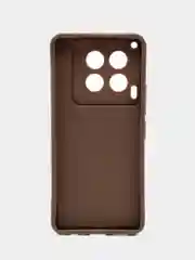 Коричневый чехол для Tecno Camon 30 (Техно камон 30), противоударный, с бортиками