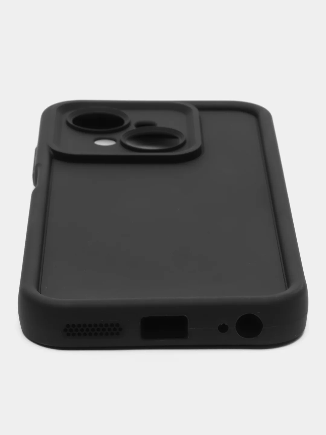 Черный чехол для Tecno Spark Go1/ Go 2025 (Tecno Го1 / Го 2025), противоударный, с бортиками