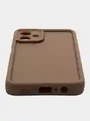Коричневый чехол для Samsung Galaxy A06 (Самсунг Галакси A06), противоударный, с бортиками