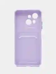 Лавандовый чехол для Tecno Spark Go1/ Go 2025 (Техно Го1 / Го 2025),  с карманом для карт