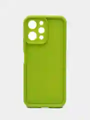 Зеленый чехол для Xiaomi Redmi 12 (Сяоми Редми 12), противоударный, с бортиками