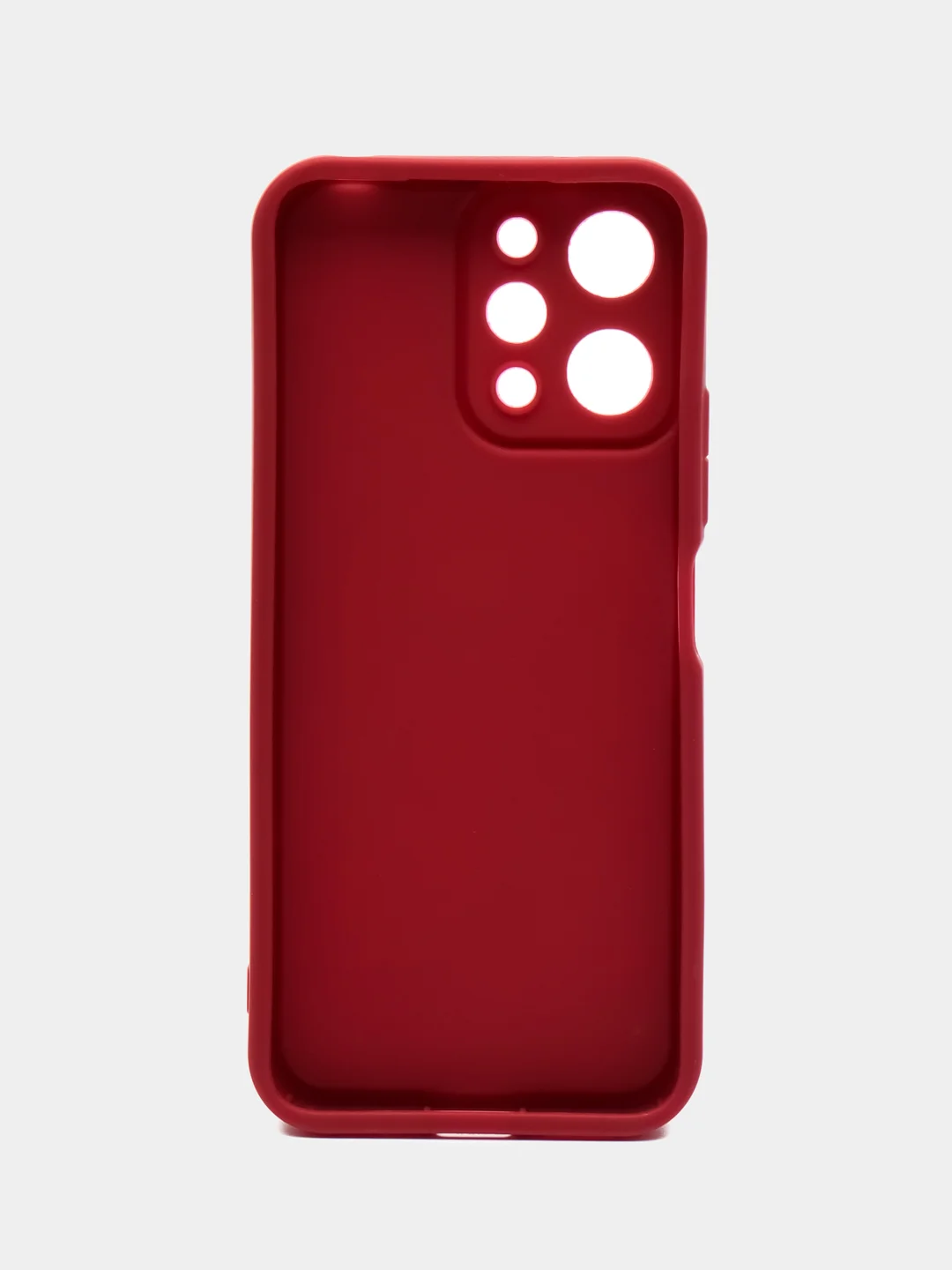 Бордовый чехол для Xiaomi Redmi 12 (Сяоми Редми 12), противоударный, с бортиками