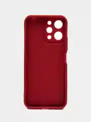 Бордовый чехол для Xiaomi Redmi 12 (Сяоми Редми 12), противоударный, с бортиками