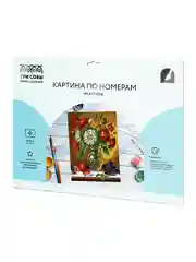 Картина по номерам на картоне Три совы "Осенний букет", с красками и кистями, 30х40 см