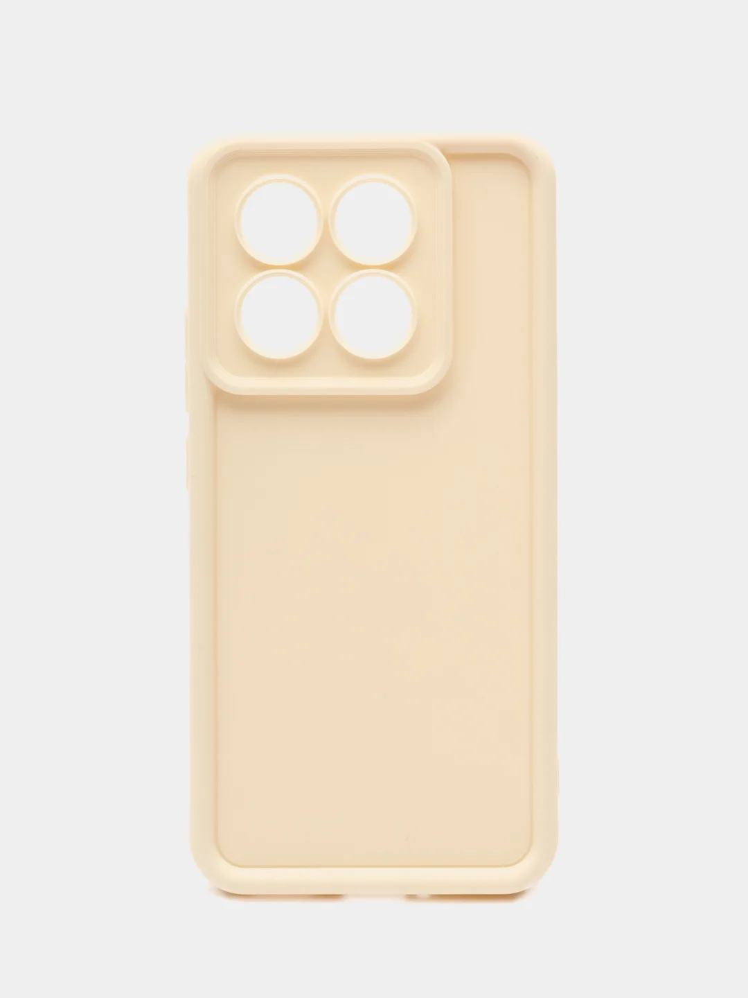 Молочный чехол для Xiaomi 14T (Сяоми 14Т), противоударный, с бортиками