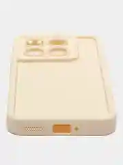Молочный чехол для Xiaomi 14T (Сяоми 14Т), противоударный, с бортиками
